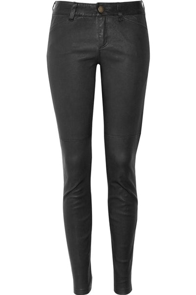Tough Guy Leather Pants - Black